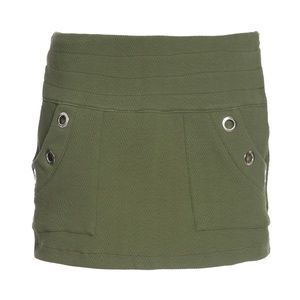 Mini skirt in militar green
